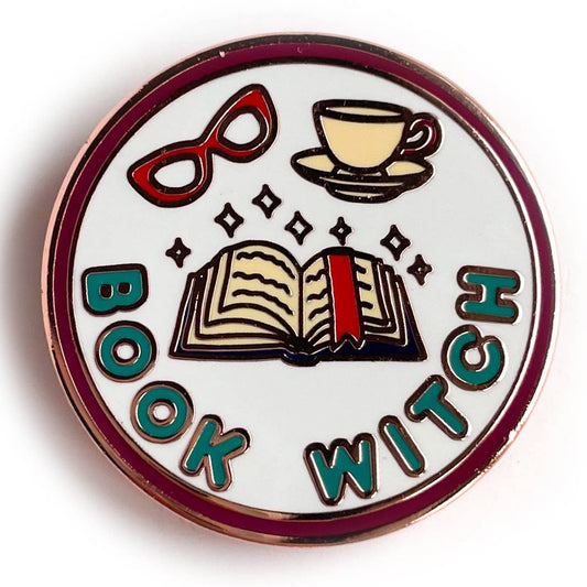 Book Witch Enamel Pin