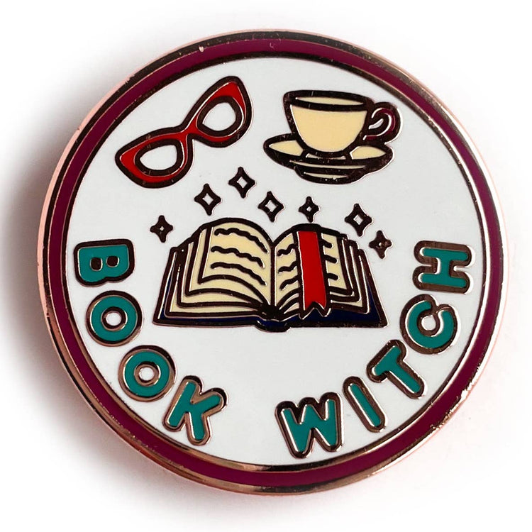 Book Witch Enamel Pin