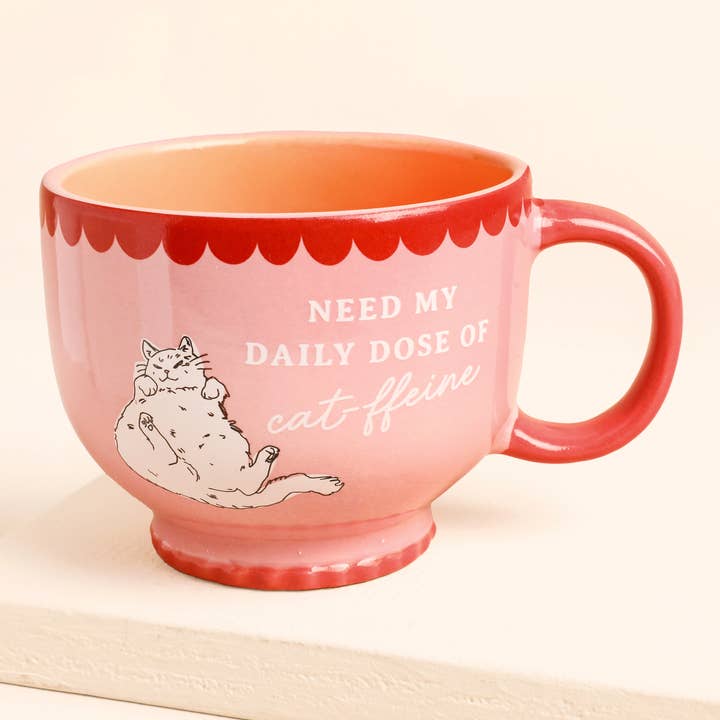 Daily Dose of Cat-Ffeine Ceramic Mug