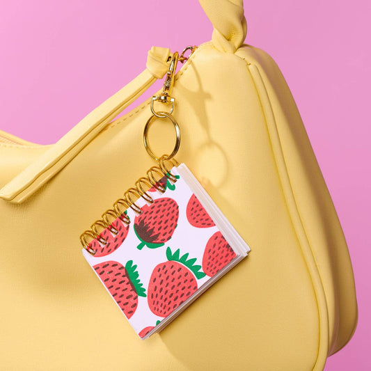 Letterpress Mini Notebook Bag Charm