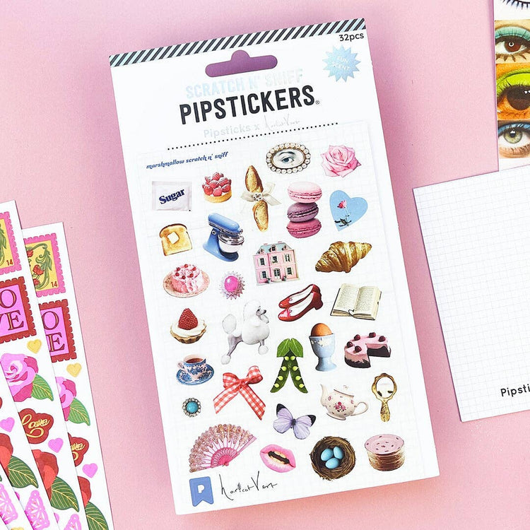 Pipsticks X Haricot Vert Nostalgic Charm Scratch 'n Sniff Stickers