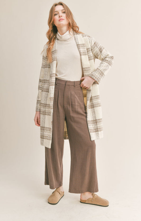 Sadie & Sage Morning Stroll Plaid Jacket