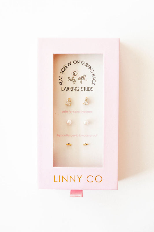 The Icon Set Screwback Stud Gift Set