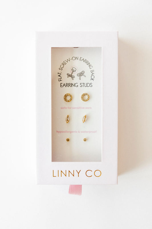 The Signature Set Screwback Stud Gift Set