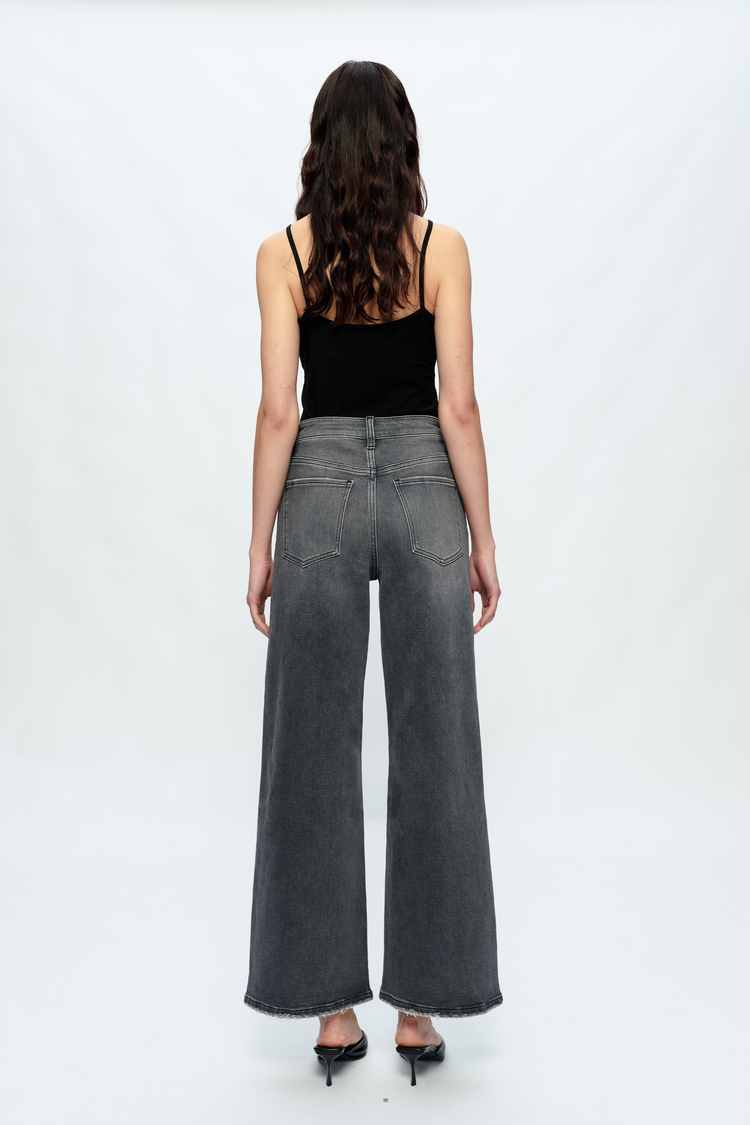 Judy High Rise Wide Leg Denim Jeans