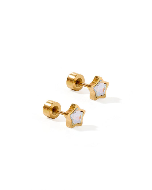 Polly Star Screwback Stud Earrings