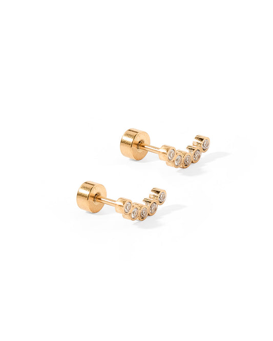 Abigail Sparkle Screwback Stud Earrings
