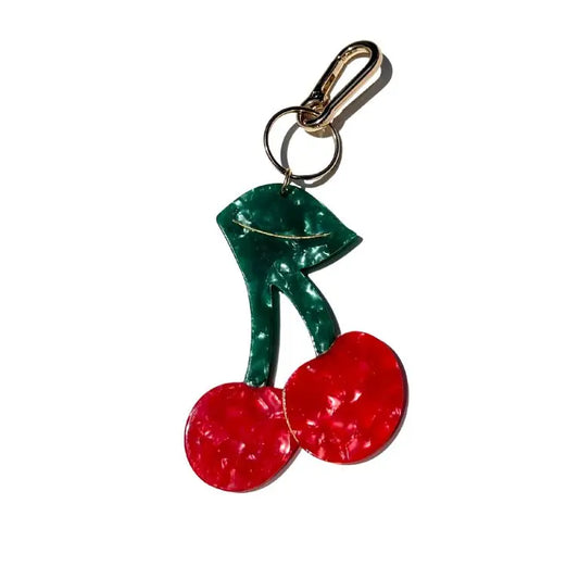 Hand-Painted Cherry Bag Charm