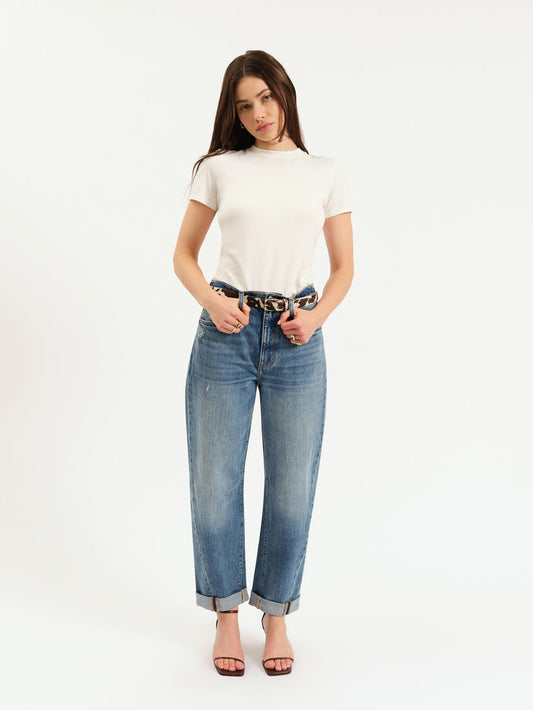 Venice Long Barrel Jeans with Cuff