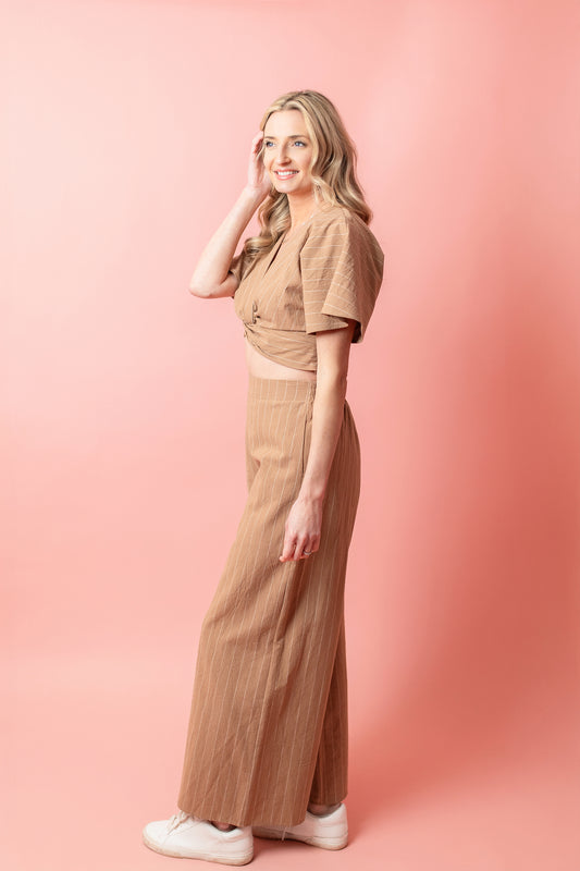 Striped Wide Leg Pants