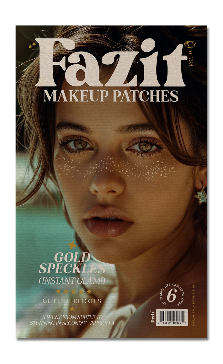 Gold Stardust Speckle Makeup Patches