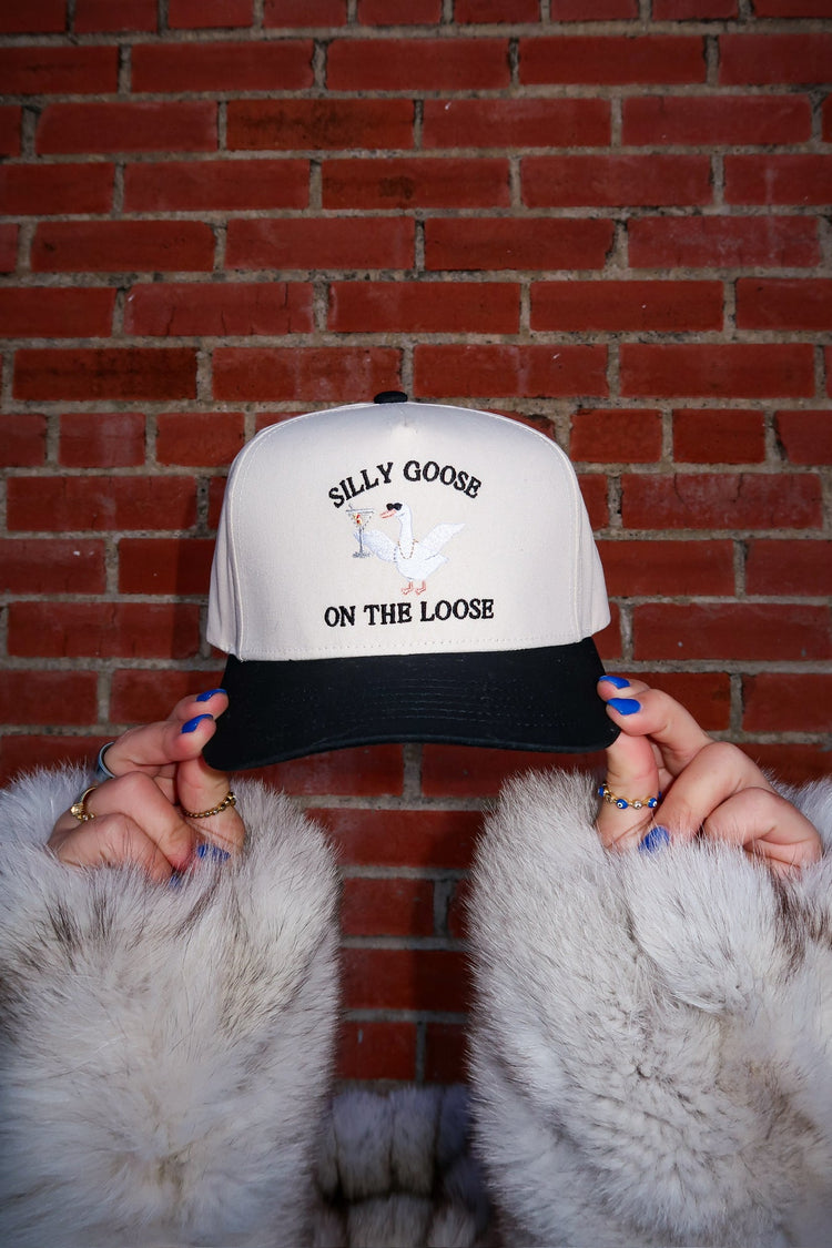 Silly Goose on the Loose Embroidered Hat