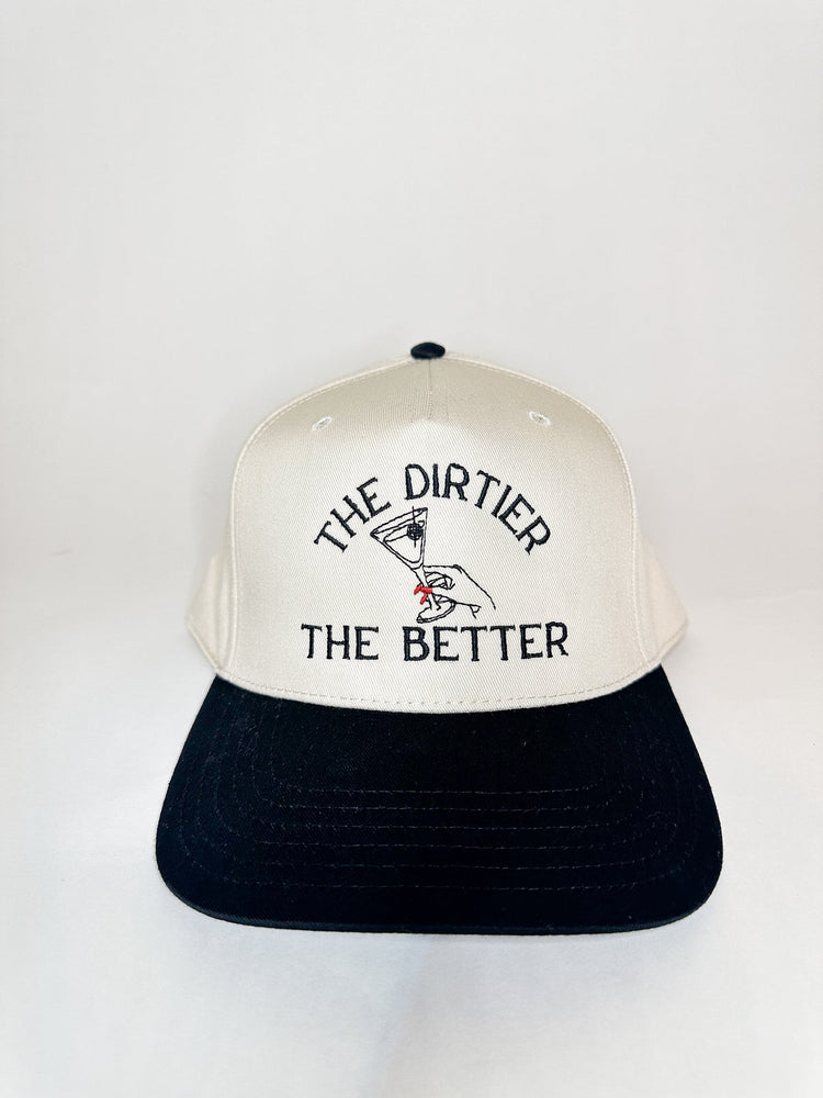 The Dirtier the Better Embroidered Hat in Black