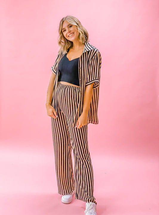 Bias Stripe Buttondown Shirt