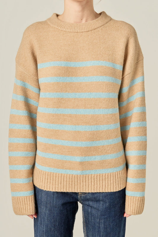 Striped Crew Neck Sweater