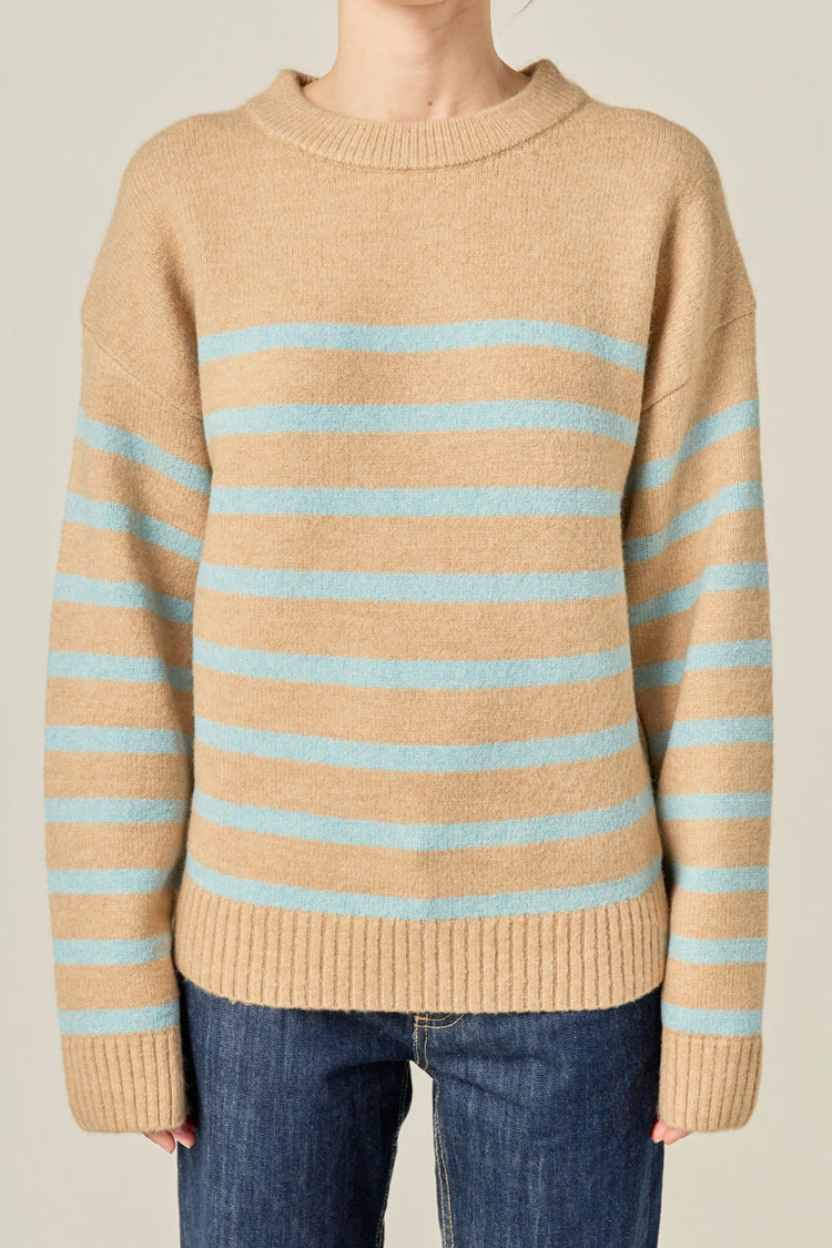 Striped Crew Neck Sweater