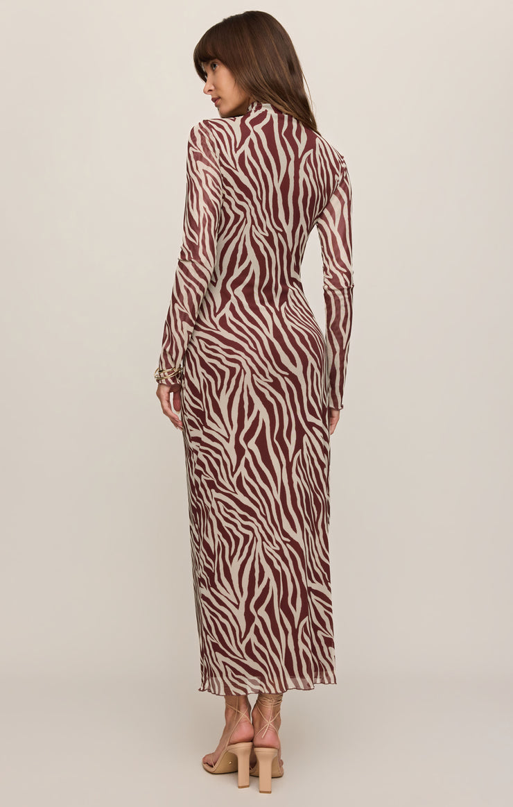 Z Supply Sevilla Zebra Mesh Midi Dress