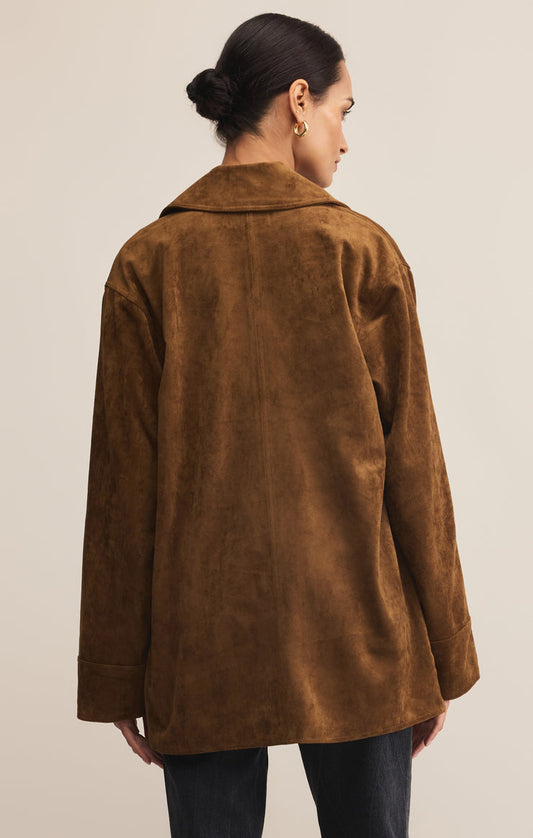 Z Supply Decker Faux Suede Jacket
