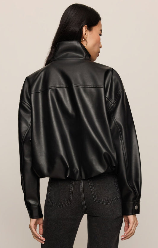 Z Supply Corin Bubble Faux Leather Jacket