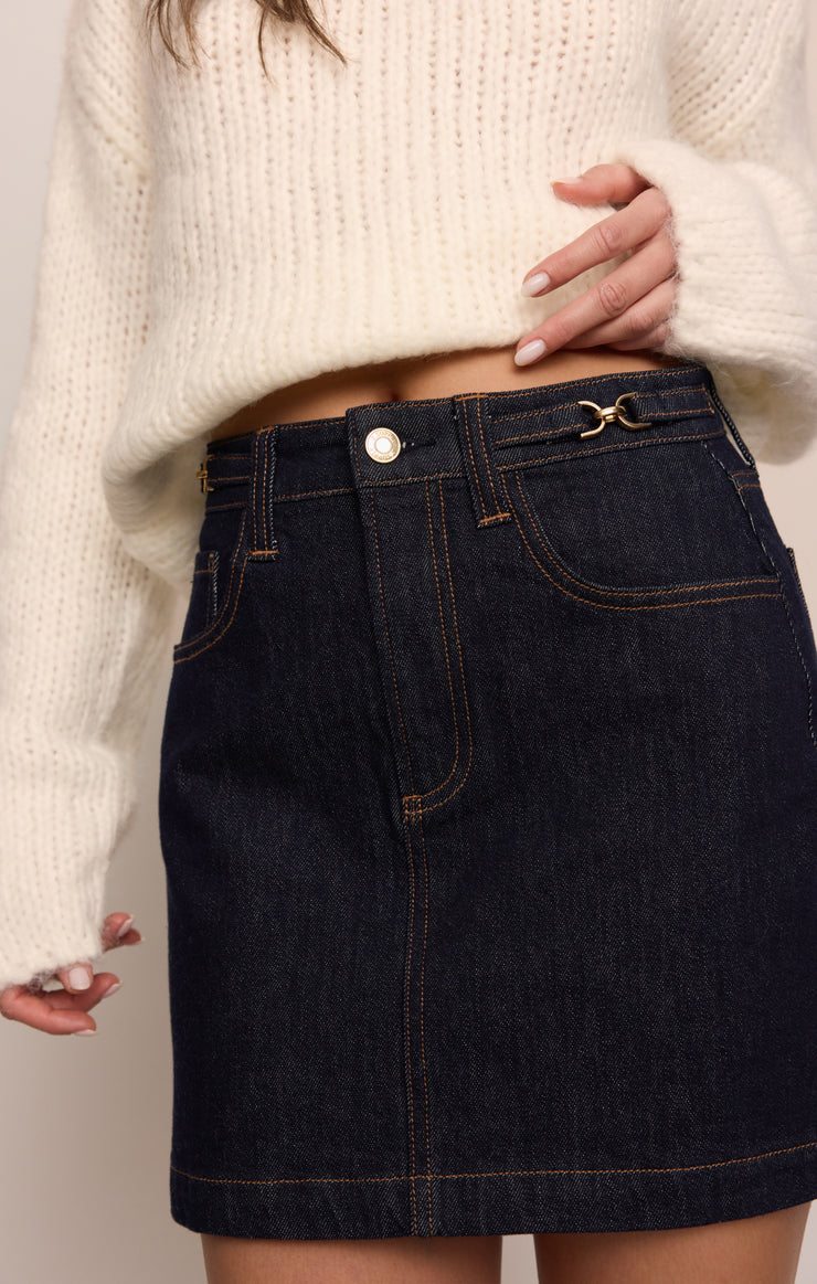 Z Supply Socialite Denim Mini Skirt