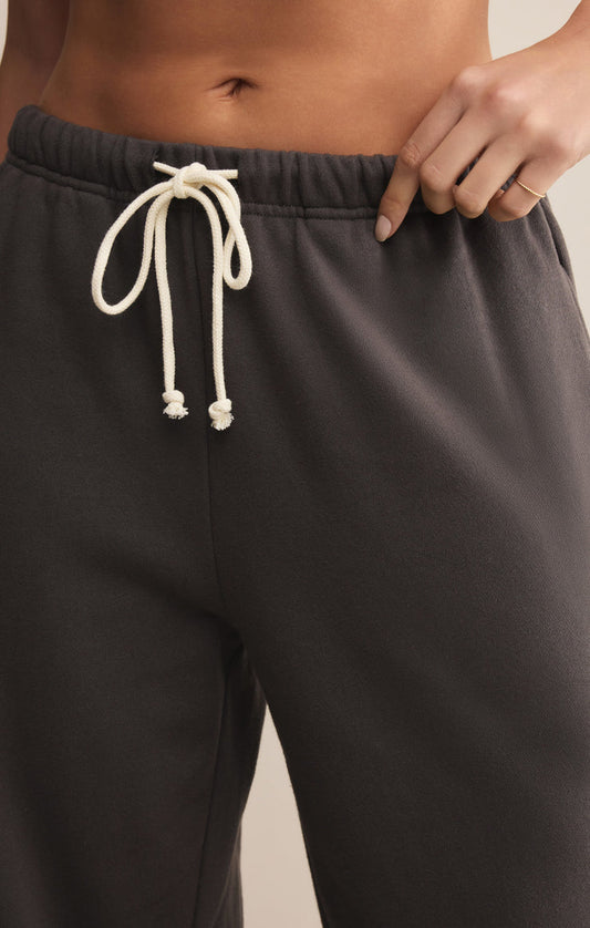 Z Supply Classic Boyfriend Jogger in Washed Black