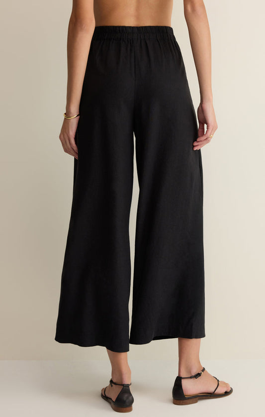 Z Supply Scout Linen Pant in Black