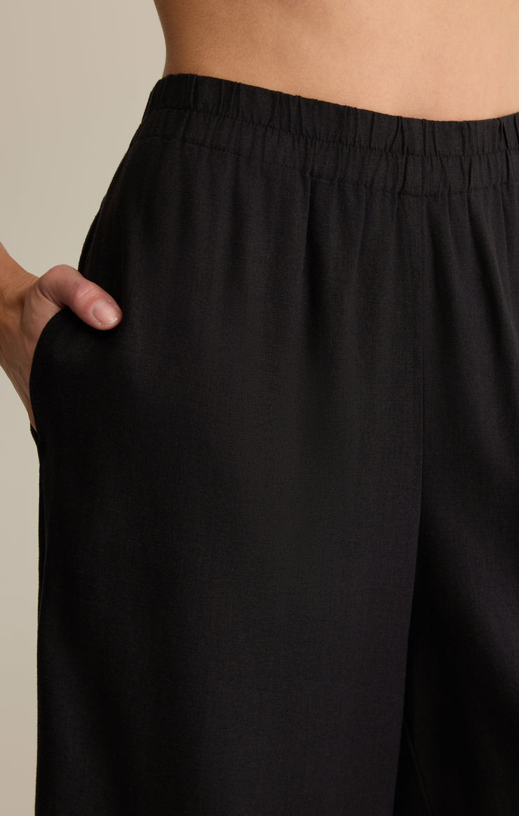 Z Supply Scout Linen Pant in Black