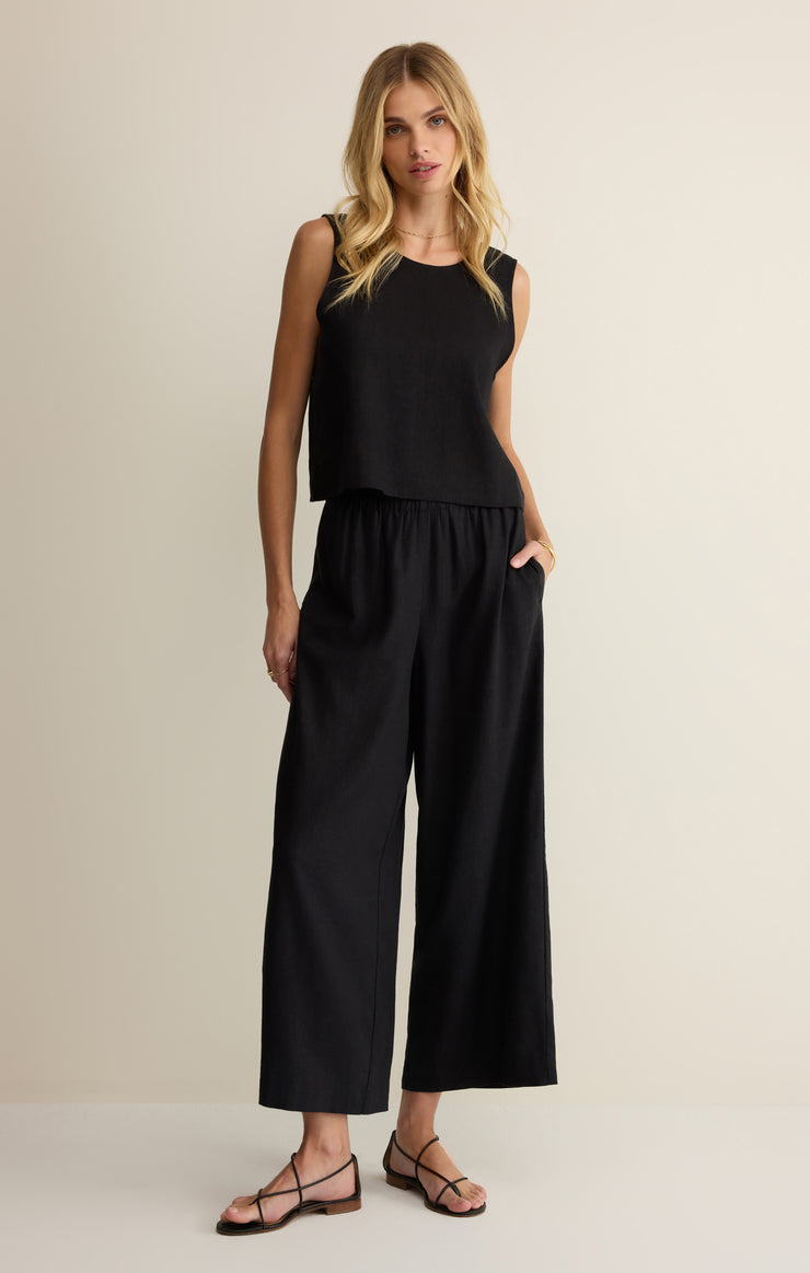 Z Supply Scout Linen Pant in Black