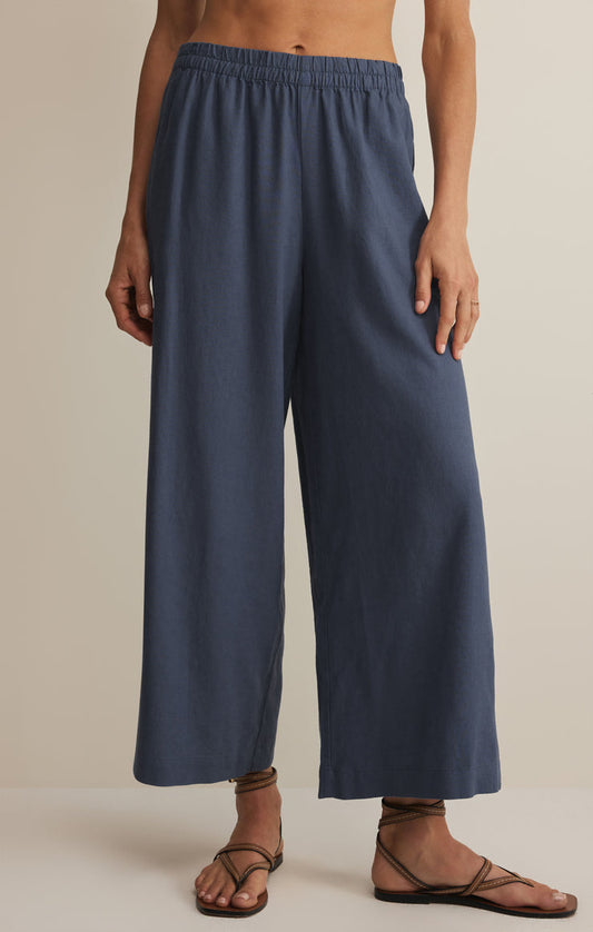 Z Supply Scout Linen Pant in Vintage Indigo