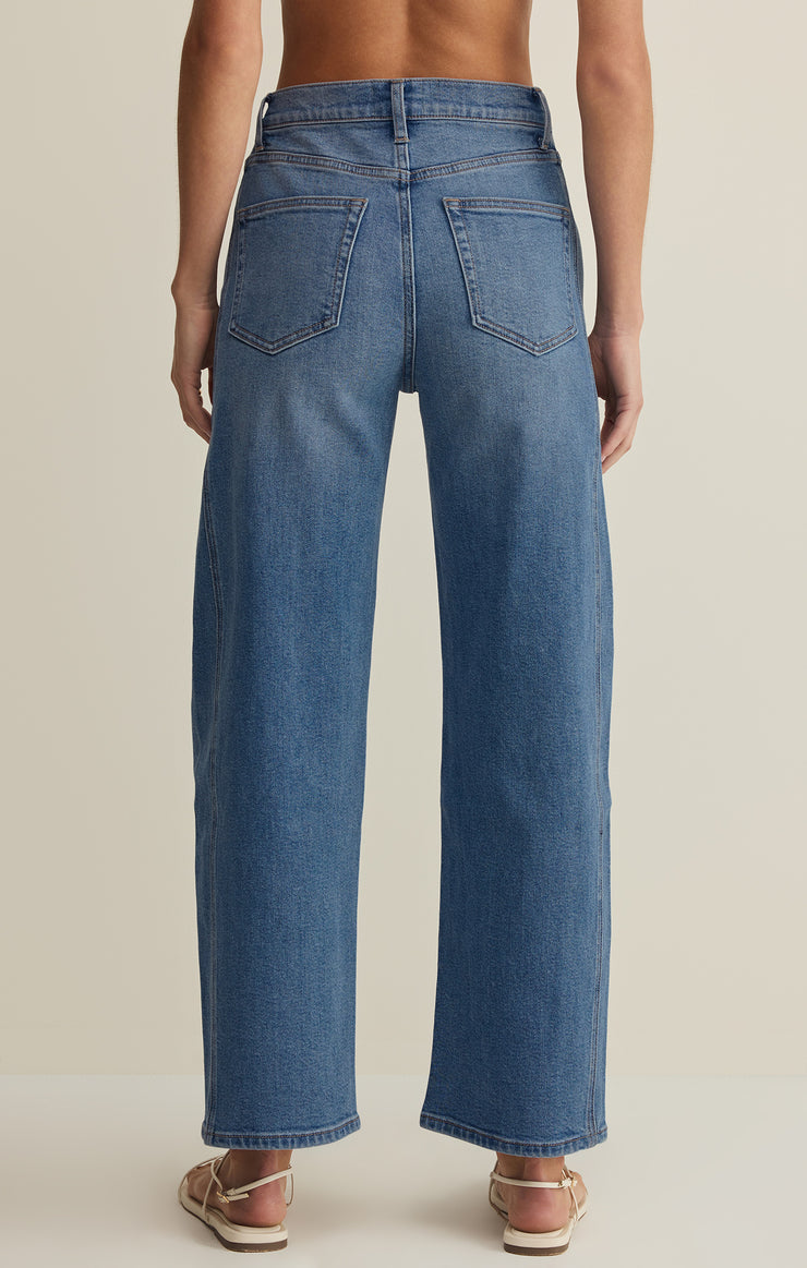 Z Supply Luna High Rise Cropped Denim Pants