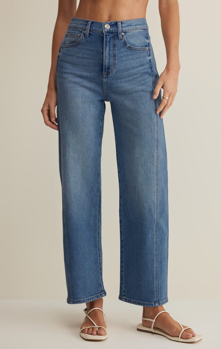 Z Supply Luna High Rise Cropped Denim Pants