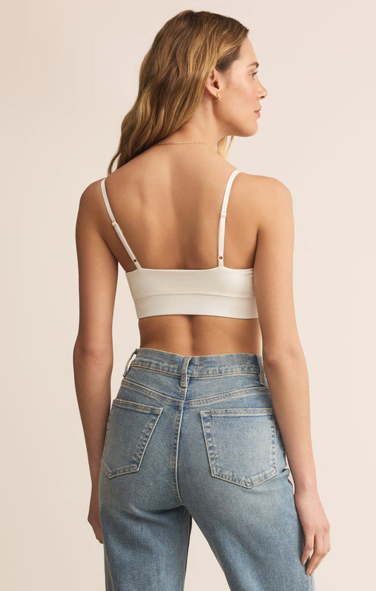 Z Supply Kendra So Smooth Bralette in Crystal
