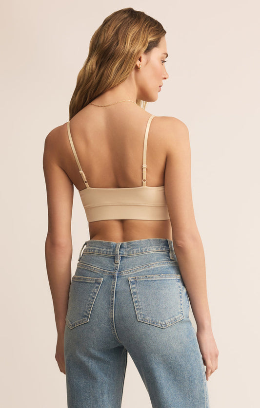 Z Supply Kendra So Smooth Bralette in Natural Tan