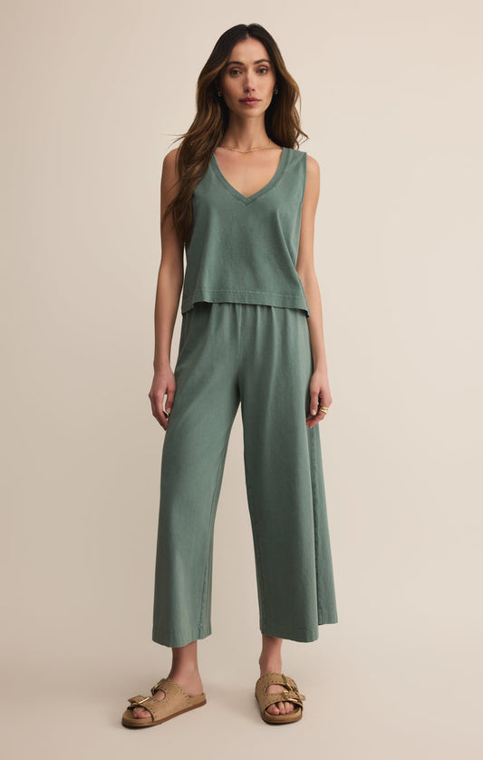 Z Supply Scout Jersey Pant in Hunter Green