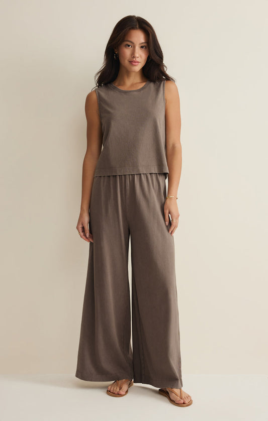 Z Supply Sloane Jersey Cotton Tank in Perfectly Taupe
