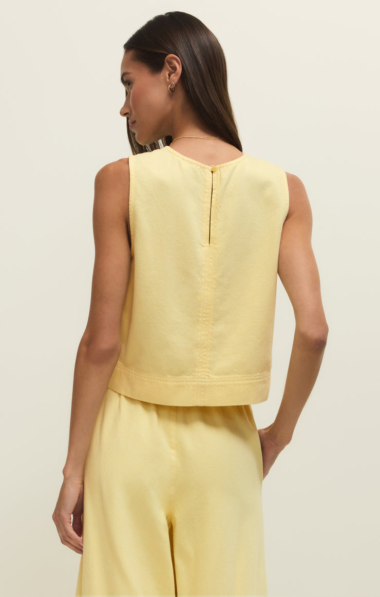 Z Supply Sun Seeker Cropped Tank in Sunnyside