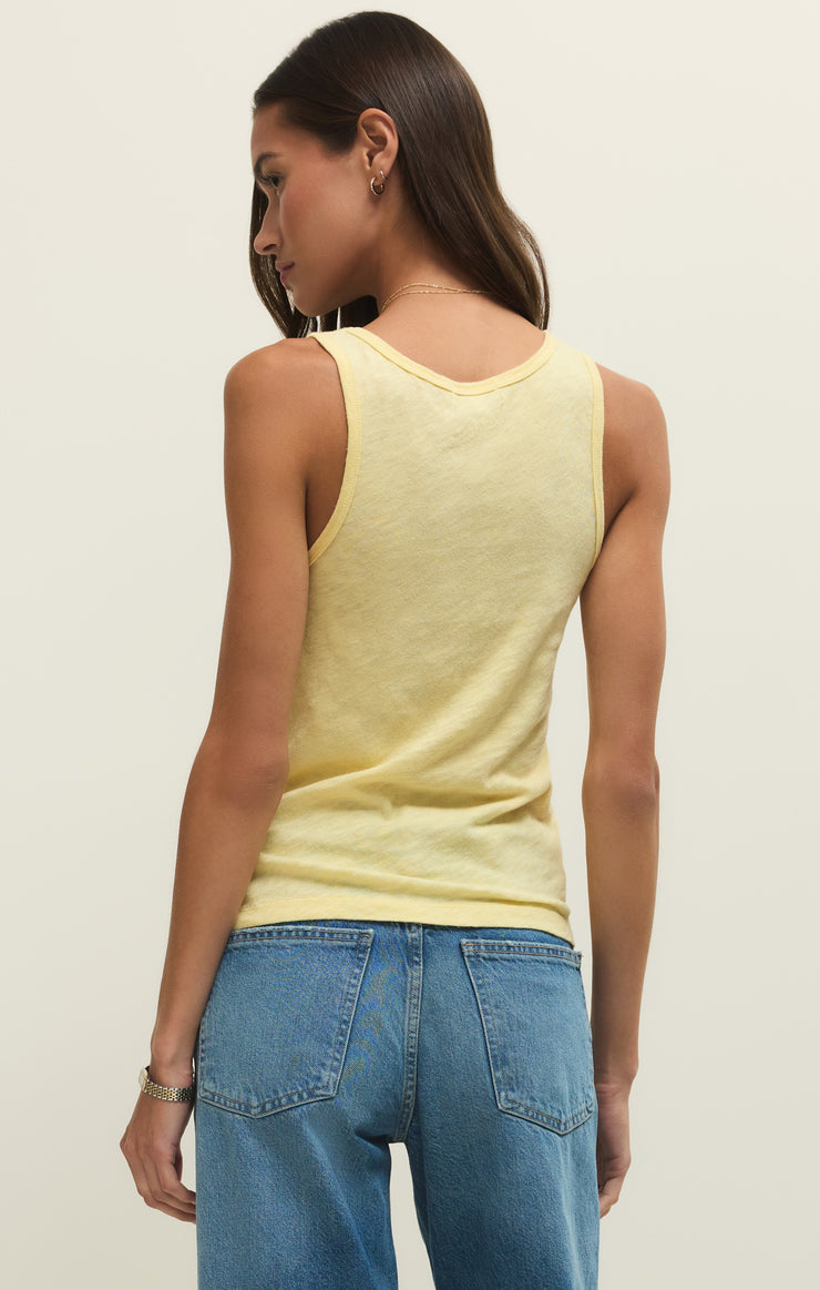 Z Supply Classic Slub Scoop Tank in Sunnyside