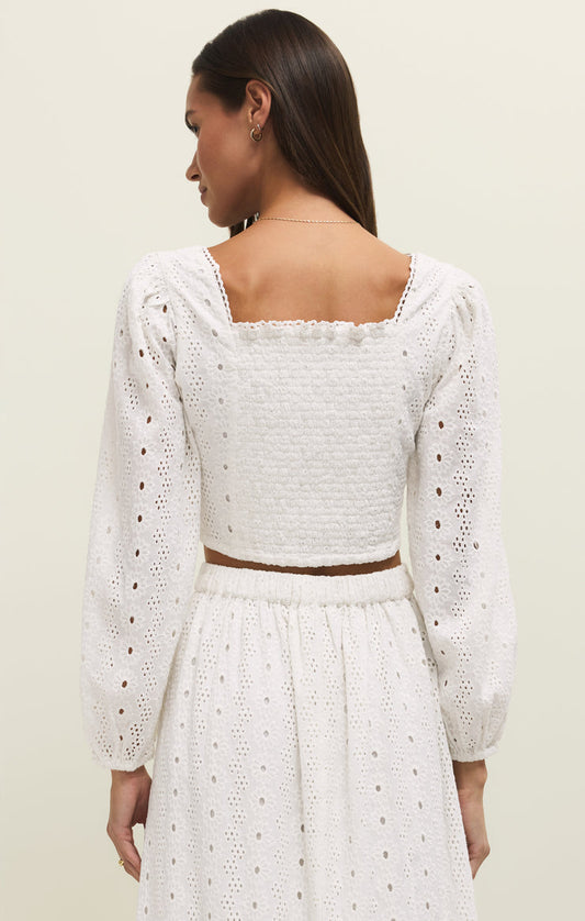 Z Supply Bria Eyelet Top