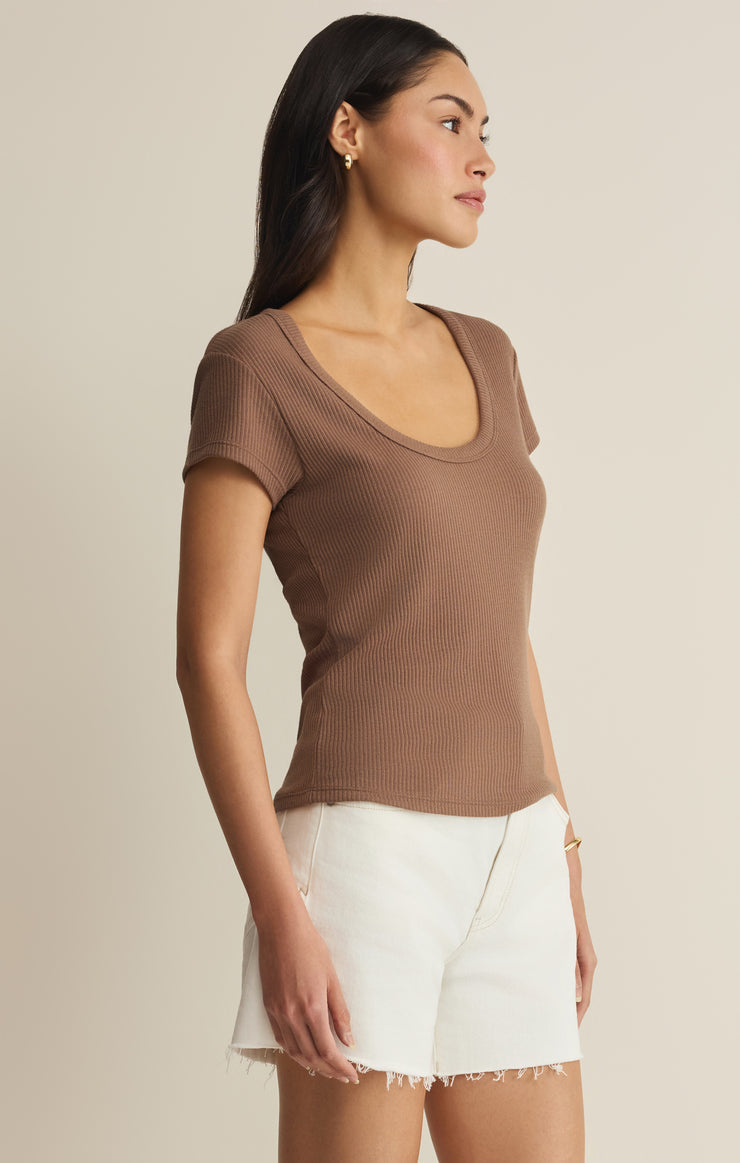 Z Supply Leisurely Scoop Neck Tee