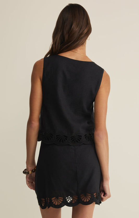 Z Supply Charlene Embroidered Top