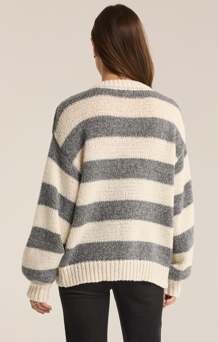 Z Supply Anders Stripe Crew Neck Sweater