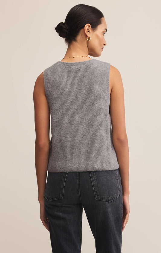 Z Supply Bryce Sweater Vest in Heather Grey