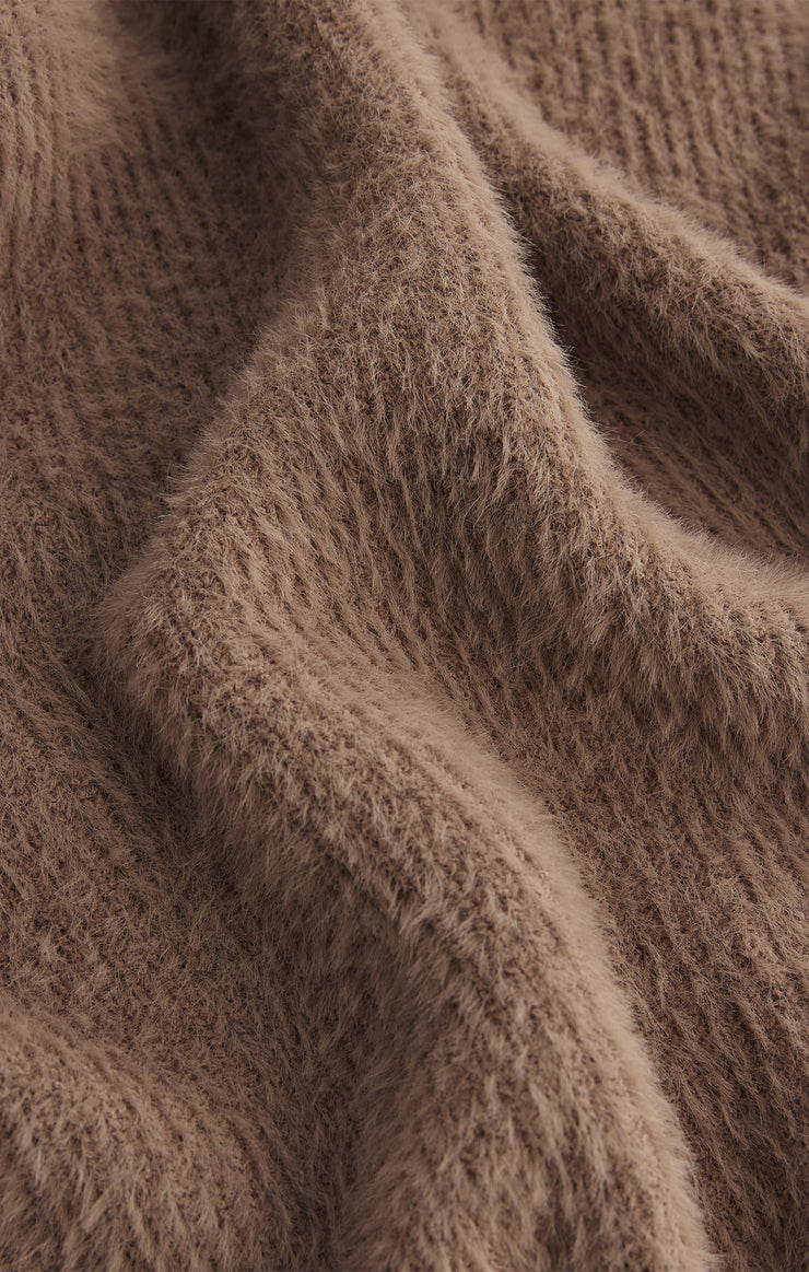 Z Supply Sadira Fluffy Crop Cardigan in Moonlight