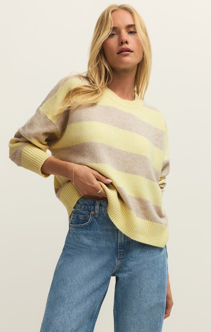 Z Supply Cirrus Striped Sweater in Sunnyside
