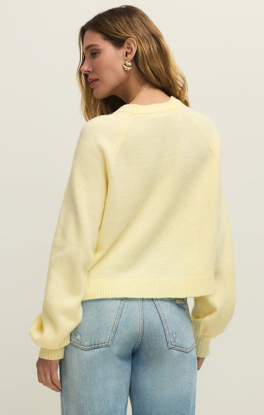 Z Supply Coming Up Sweater in Pineapple