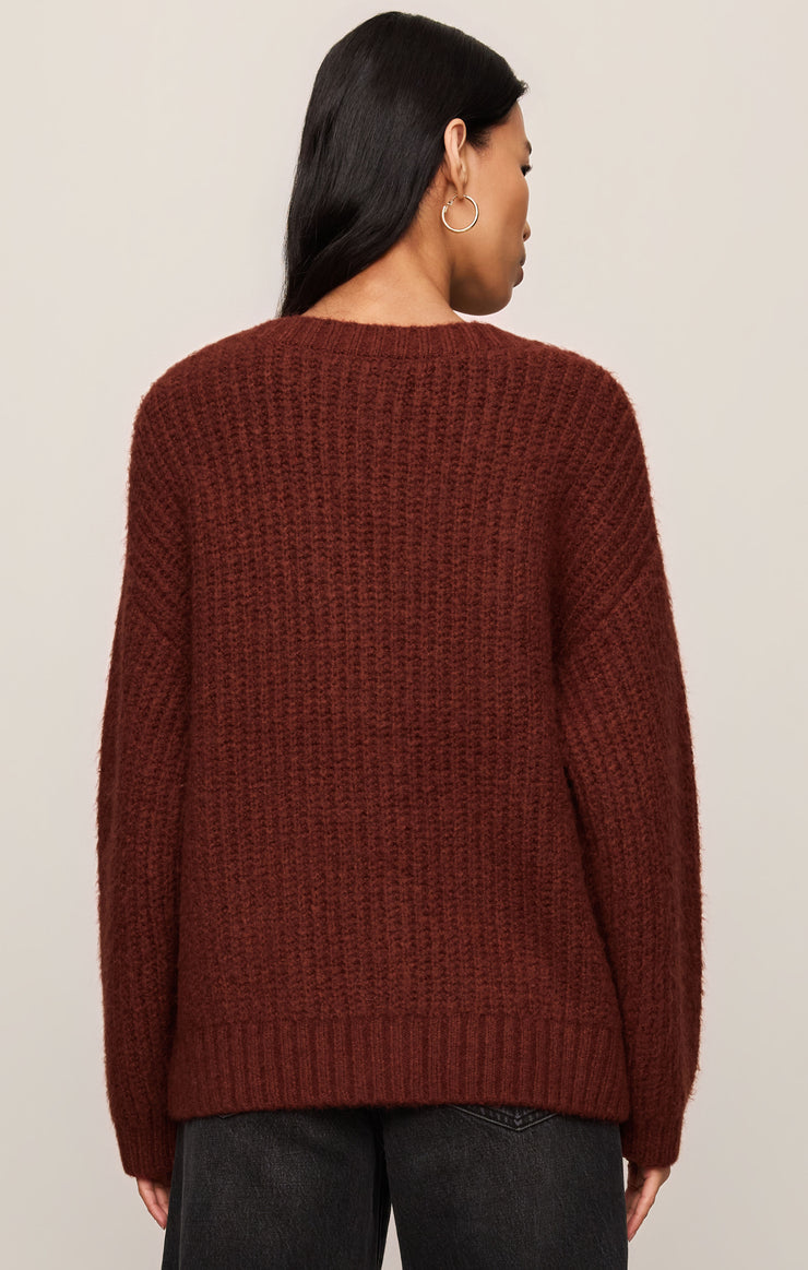 Z Supply Oversized Whitmore Cardigan in Velvet Rouge