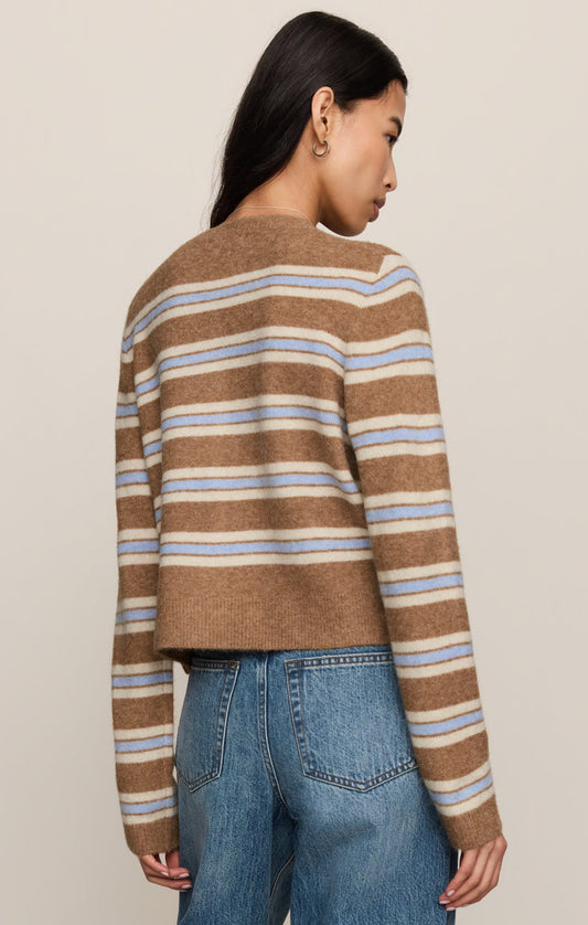 Z Supply Medina Striped Sweater in Golden Caramel