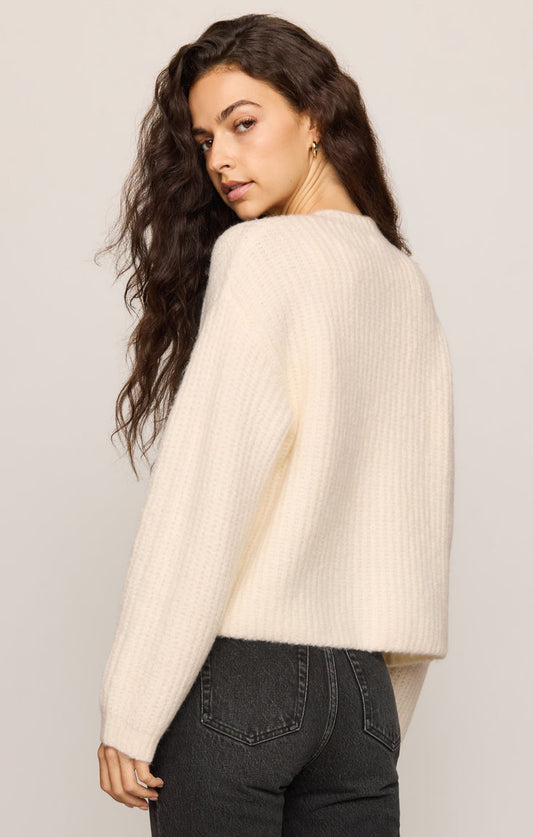 Z Supply Rosemont Mohair Cardigan in Silverlake