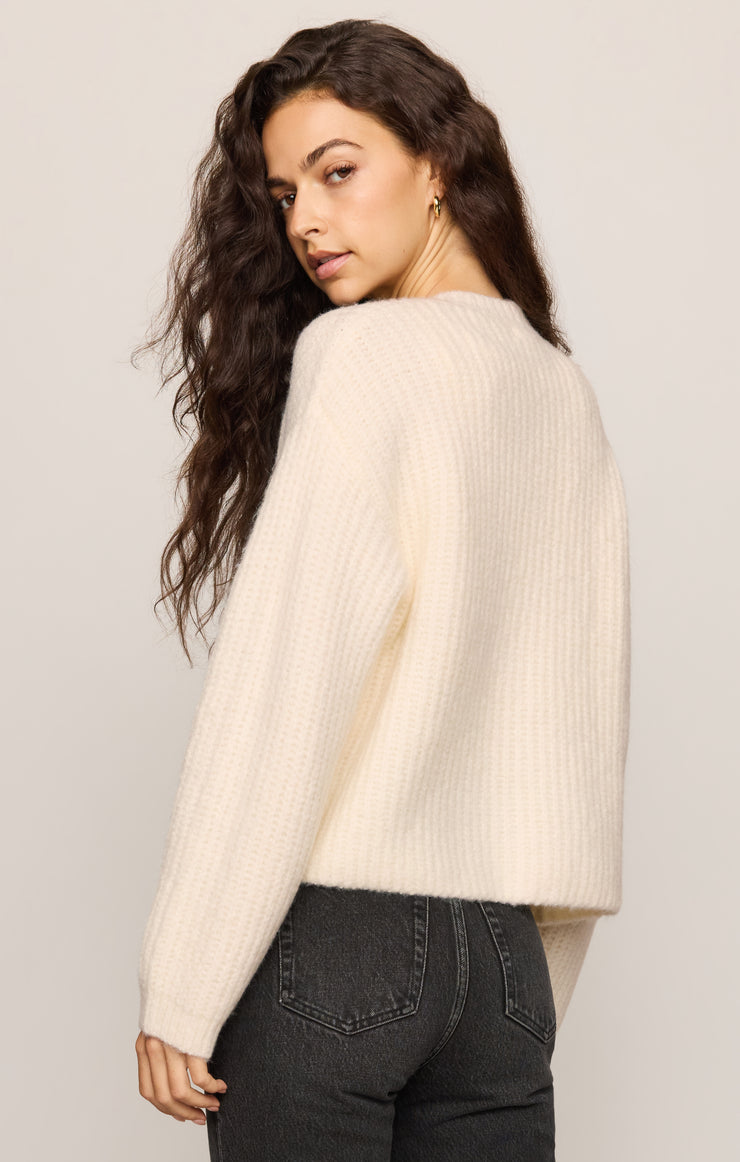 Z Supply Rosemont Mohair Cardigan in Silverlake