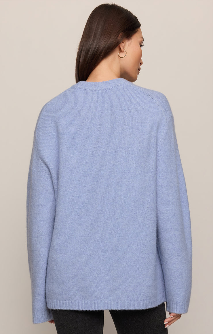 Z Supply Chill Mode Sweater Crystal Blue